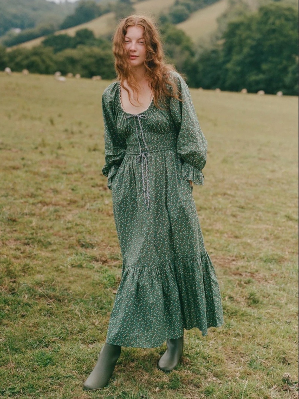 Christy Dawn Raquel Dress Acorn Forest